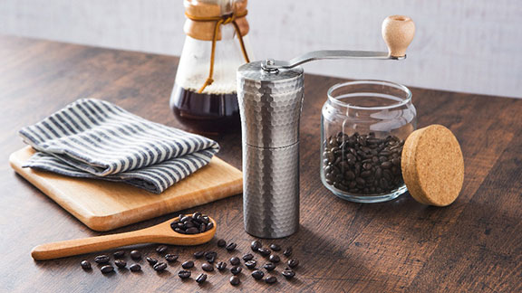 セラミック ステンレス コーヒーミル（槌目）